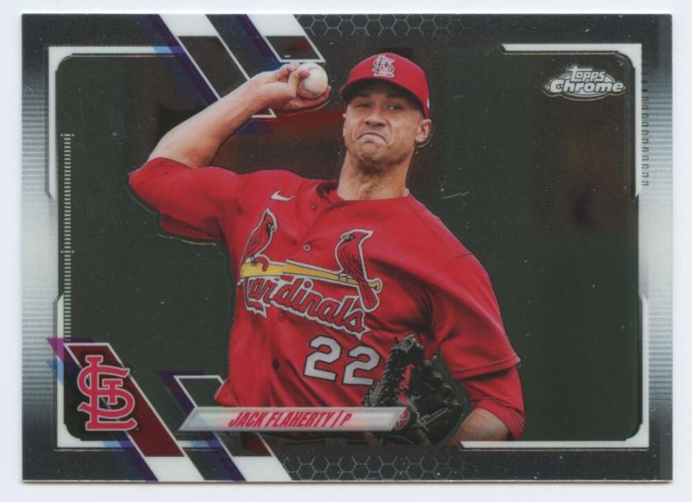 2021 Topps Chrome #70 Jack Flaherty St. Louis Cardinals V91708 Image 1