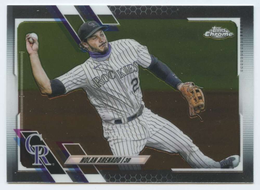 2021 Topps Chrome #84 Nolan Arenado Colorado Rockies V91710 Image 1