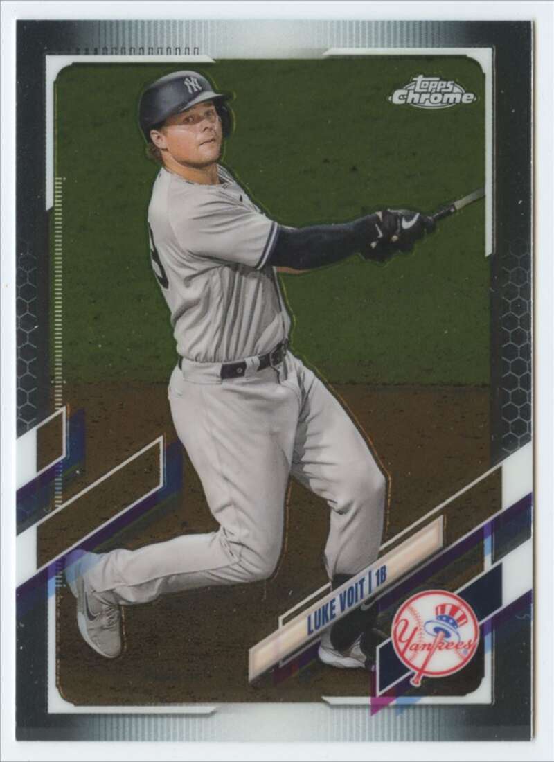 2021 Topps Chrome #87 Luke Voit New York Yankees V91711 Image 1