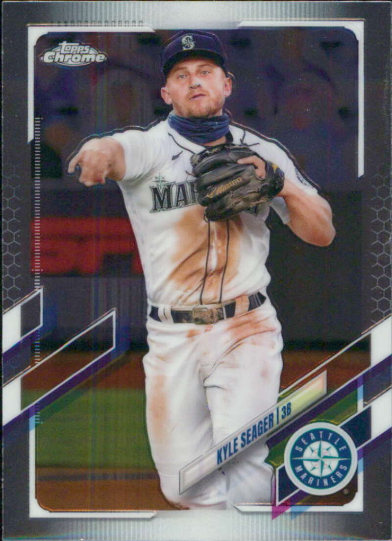 2021 Topps Chrome #113 Kyle Seager Seattle Mariners V91714 Image 1