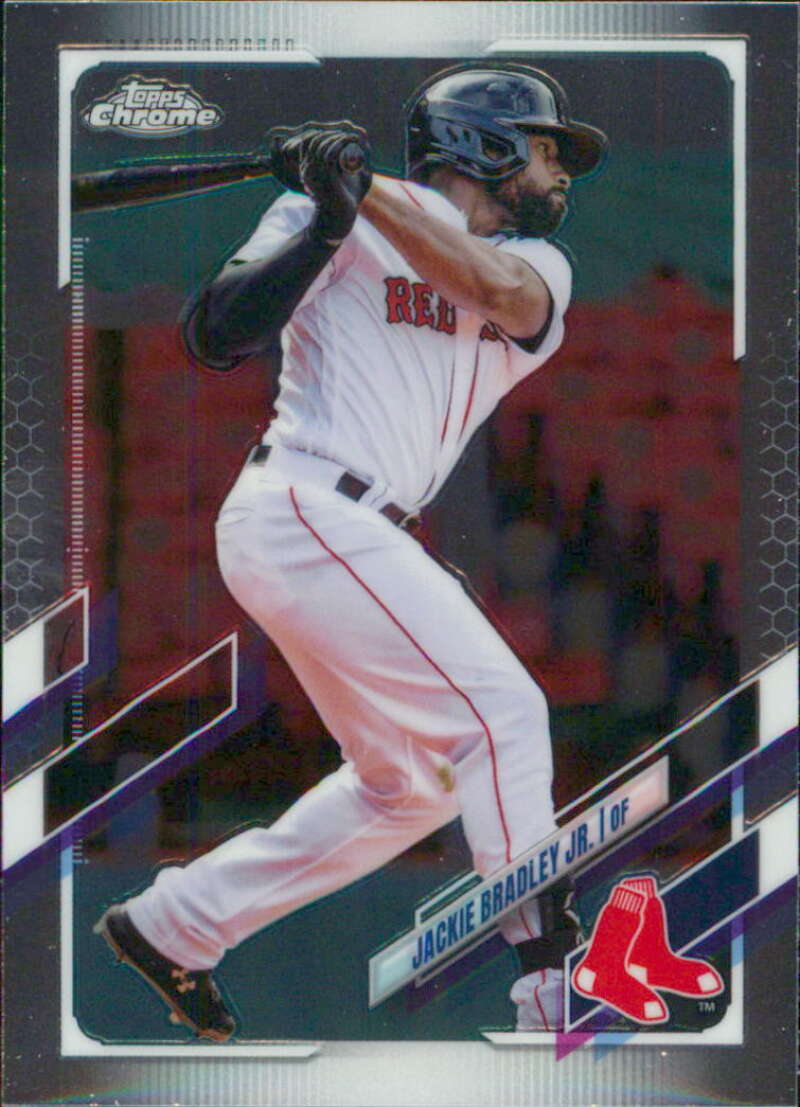 2021 Topps Chrome #161 Jackie Bradley Jr. Boston Red Sox V91725 Image 1
