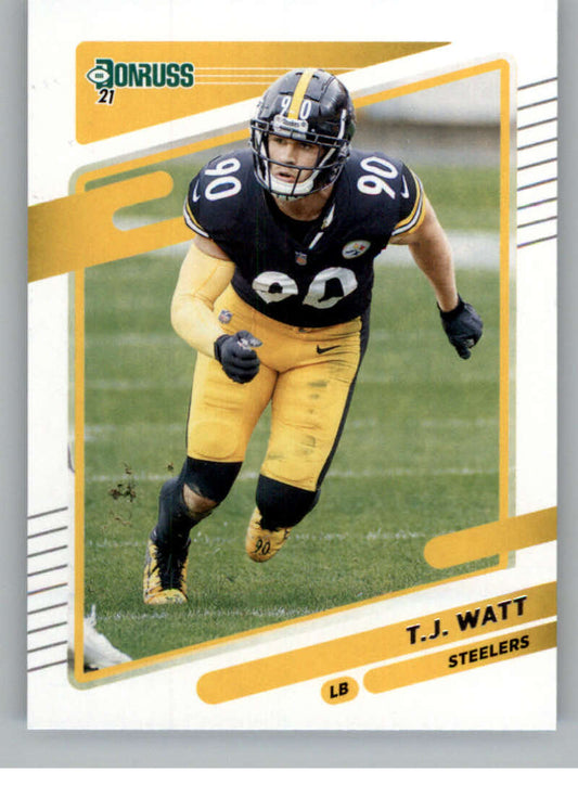 2021 Donruss #22 T.J. Watt  Pittsburgh Steelers  V88766 Image 1