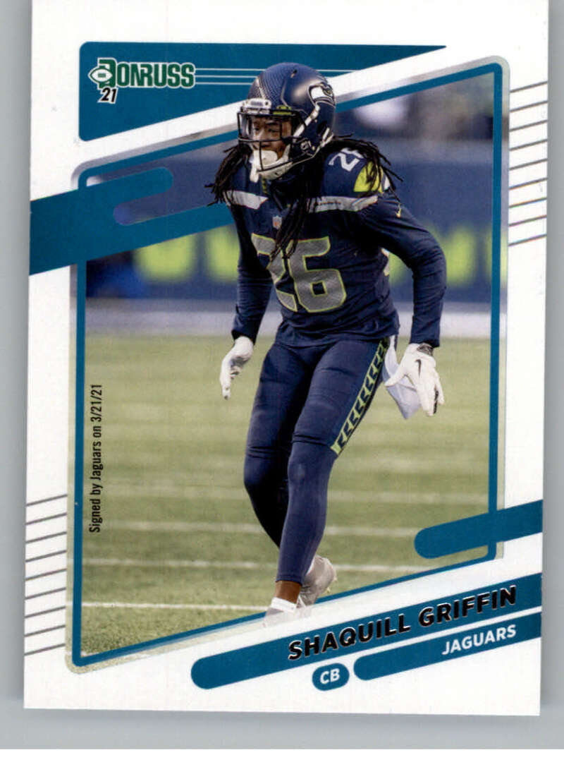2021 Donruss #35 Shaquill Griffin Jacksonville Jaguars V88780 Image 1