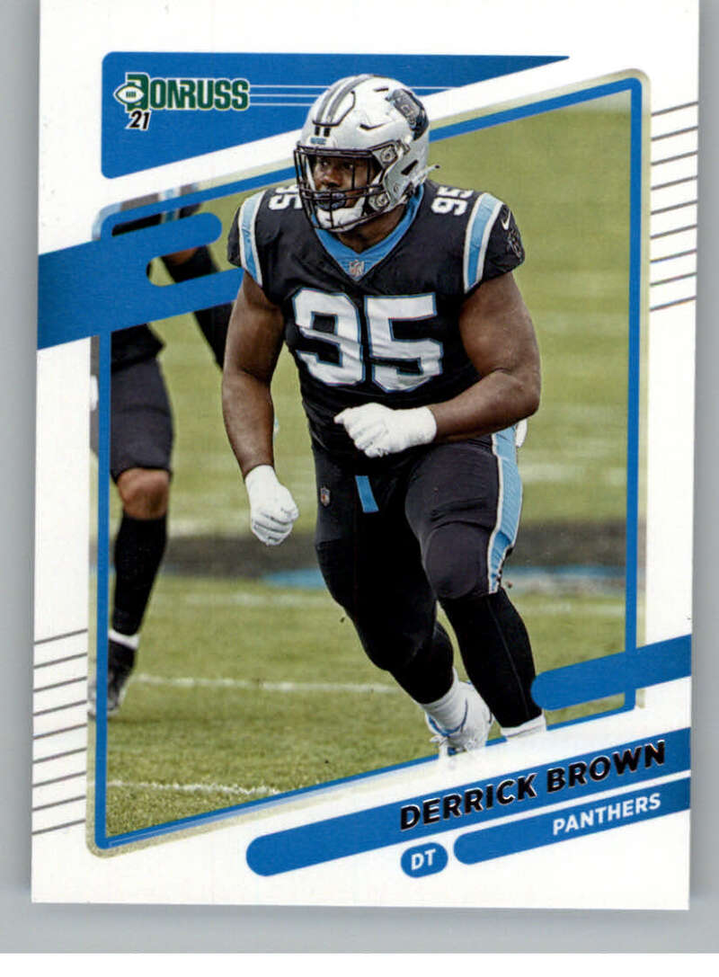 2021 Donruss #43 Derrick Brown Carolina Panthers V88786 Image 1