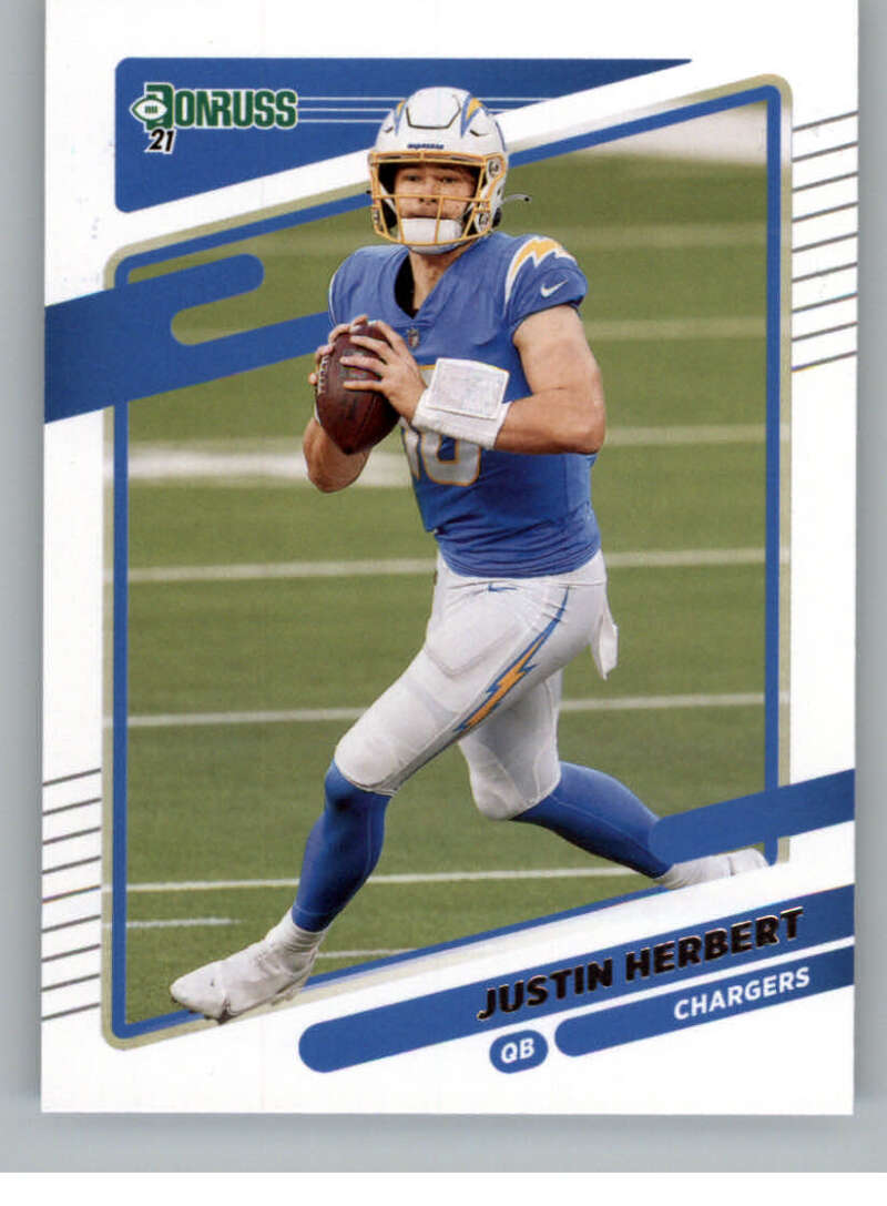 2021 Donruss #70 Justin Herbert Los Angeles Chargers V88802 Image 1