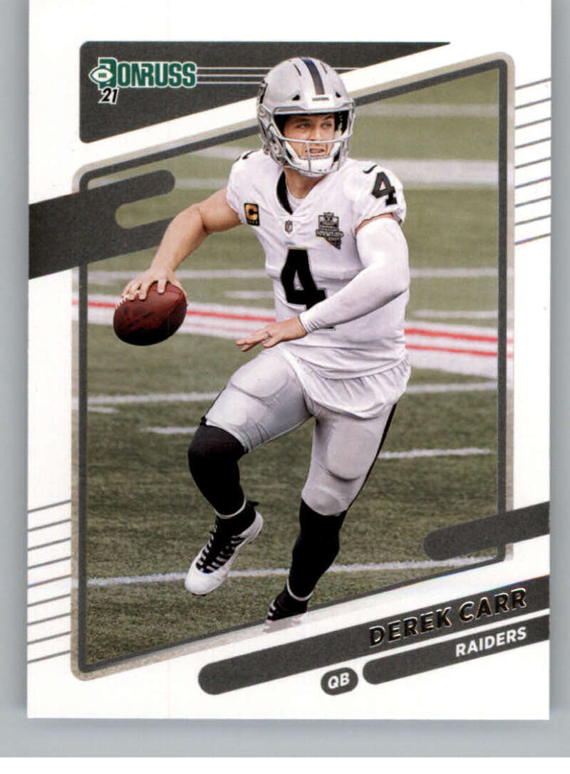 2021 Donruss #86 Derek Carr Las Vegas Raiders V88811 Image 1