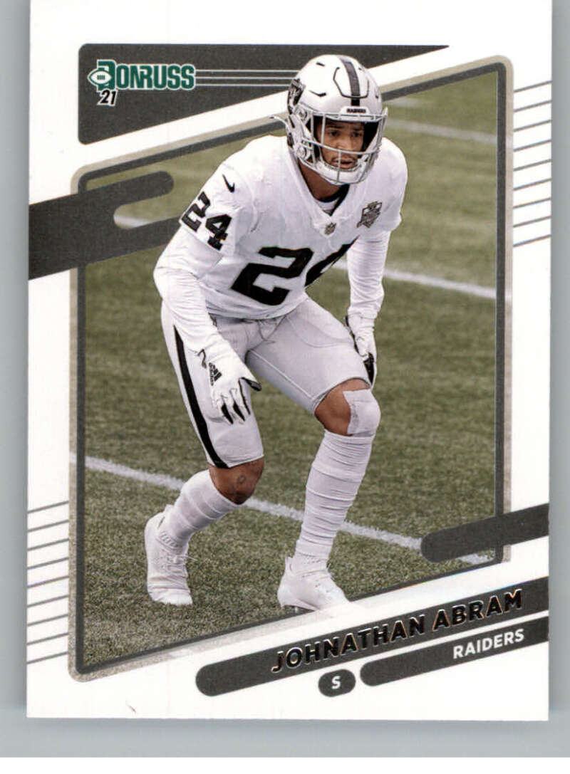2021 Donruss #89 Johnathan Abram Las Vegas Raiders V88813 Image 1
