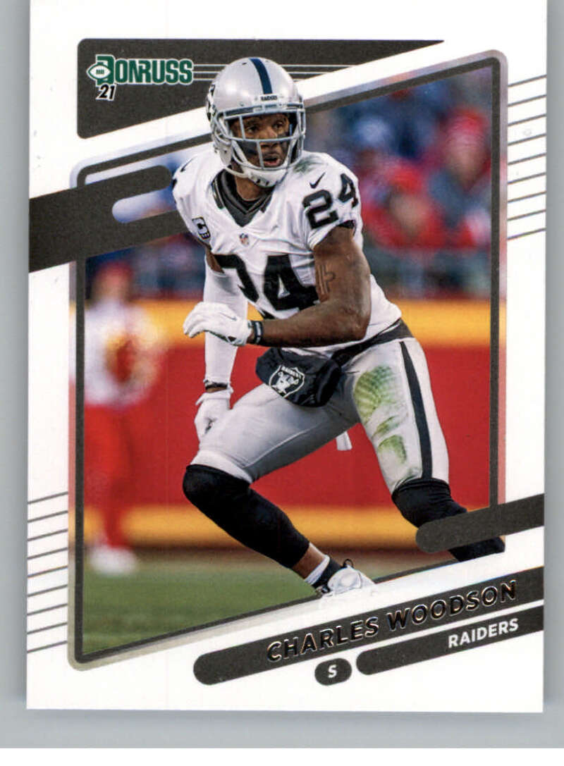 2021 Donruss #91 Charles Woodson Oakland Raiders V88817 Image 1