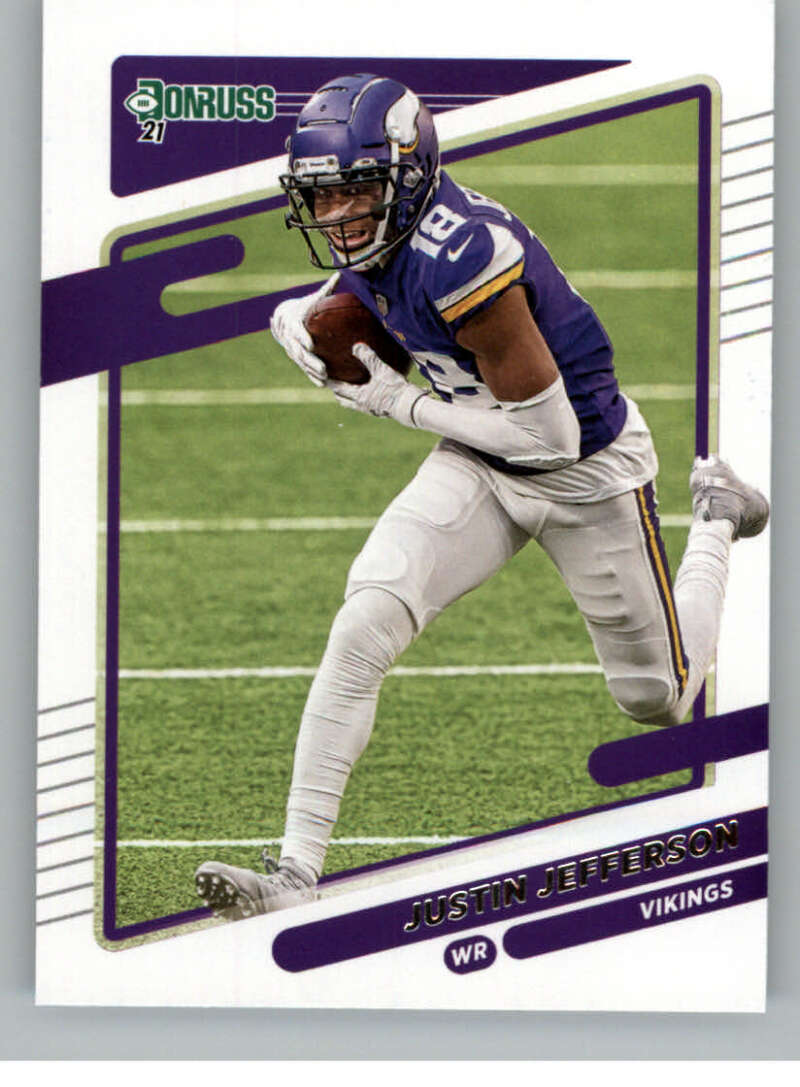 2021 Donruss #127 Justin Jefferson Minnesota Vikings V88854 Image 1