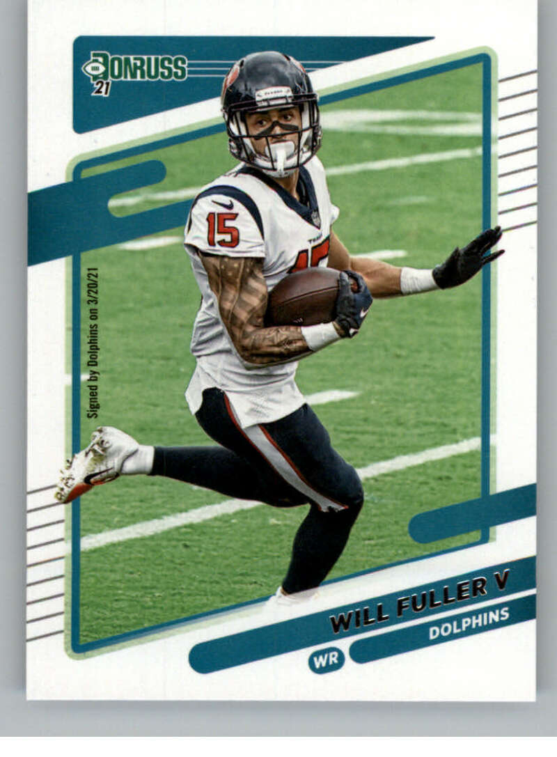 2021 Donruss #167 Will Fuller V Miami Dolphins V88889 Image 1