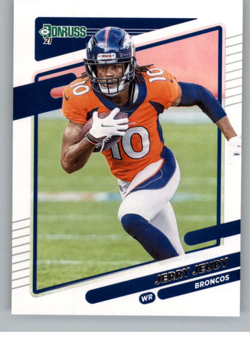 2021 Donruss #185 Jerry Jeudy Denver Broncos V88910 Image 1