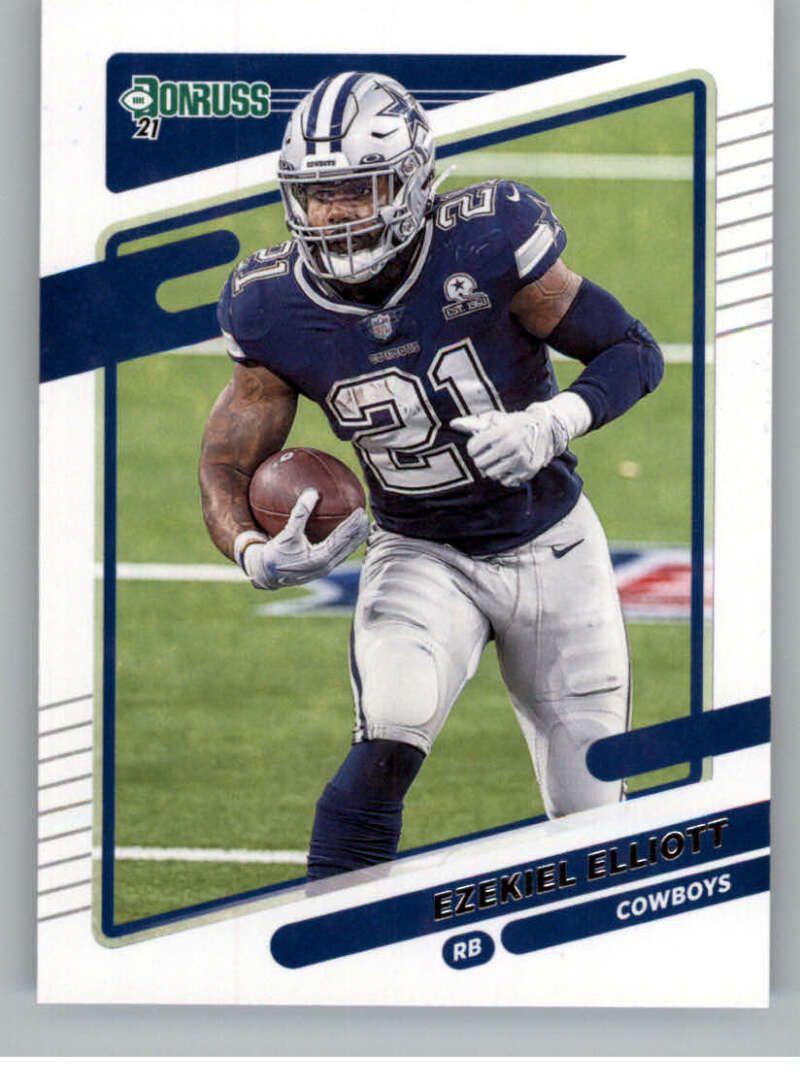 2021 Donruss #188 Ezekiel Elliott Dallas Cowboys V88914 Image 1