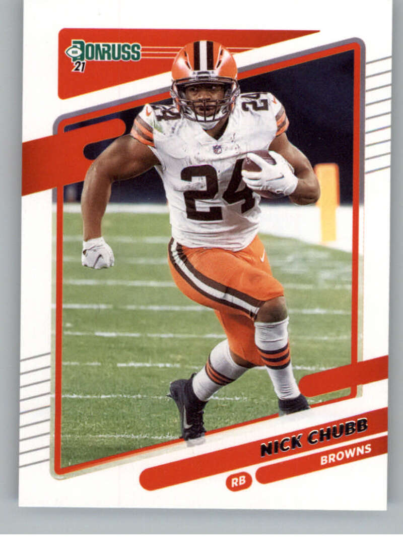 2021 Donruss #196 Nick Chubb Cleveland Browns V88920 Image 1