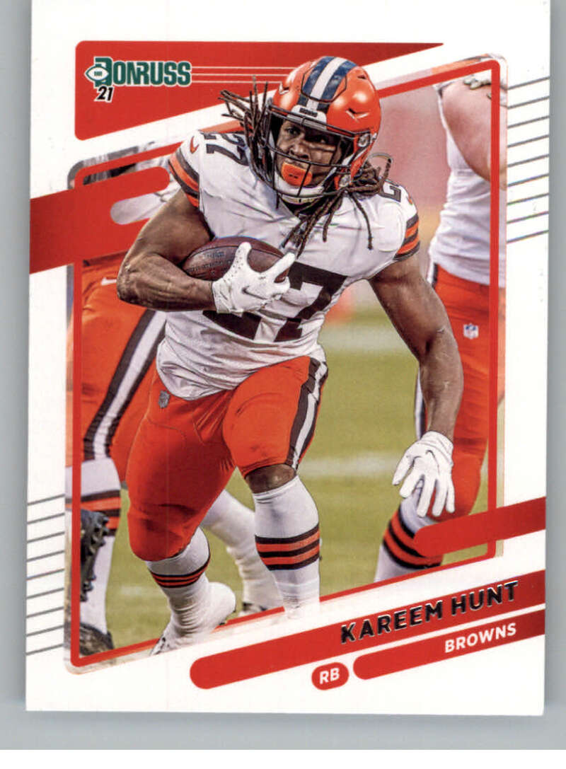 2021 Donruss #197 Kareem Hunt Cleveland Browns V88921 Image 1