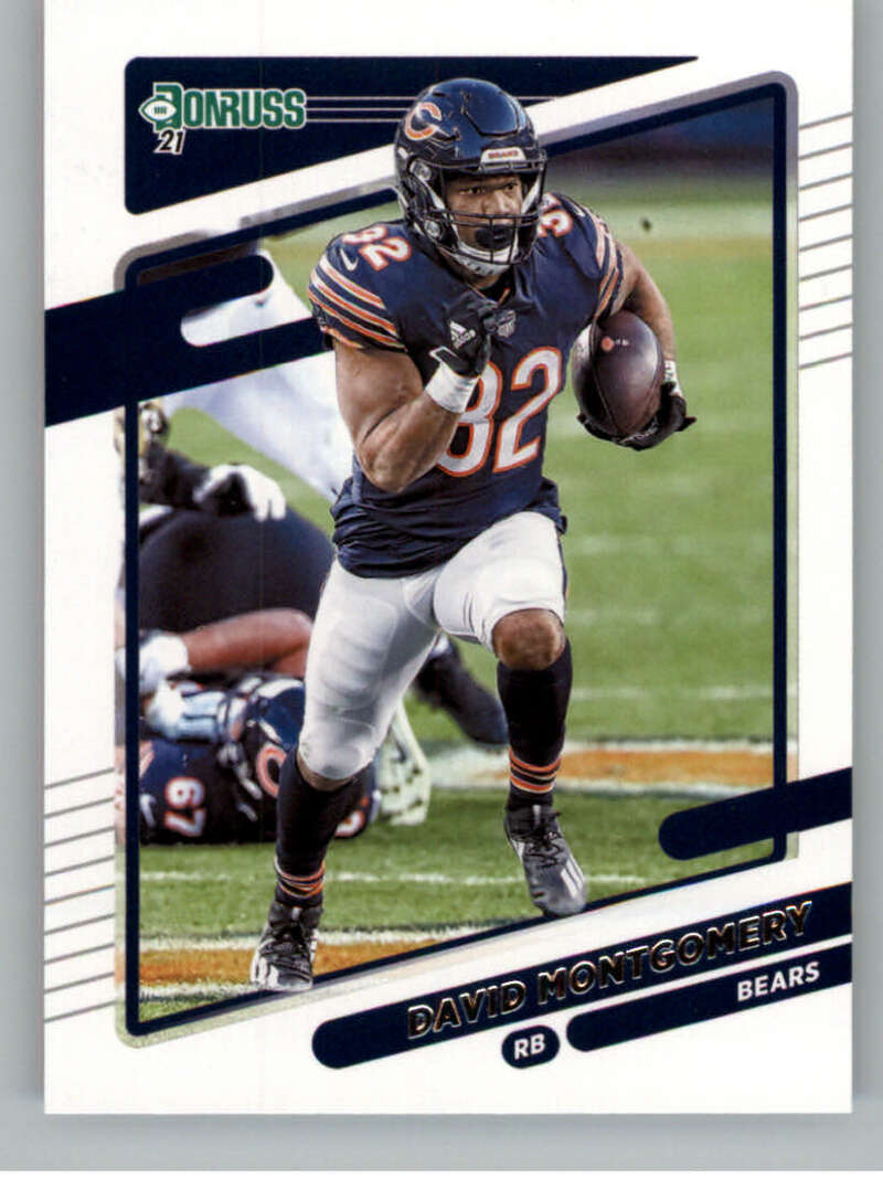 2021 Donruss #205 David Montgomery Chicago Bears V88927 Image 1