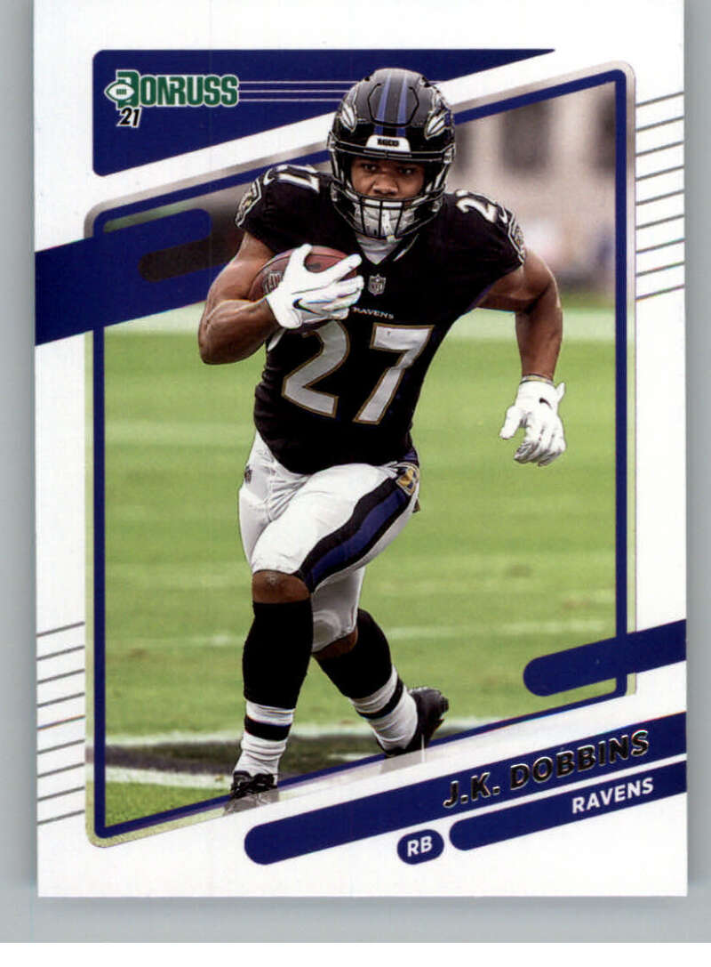 2021 Donruss #210 J.K. Dobbins Baltimore Ravens V88929 Image 1
