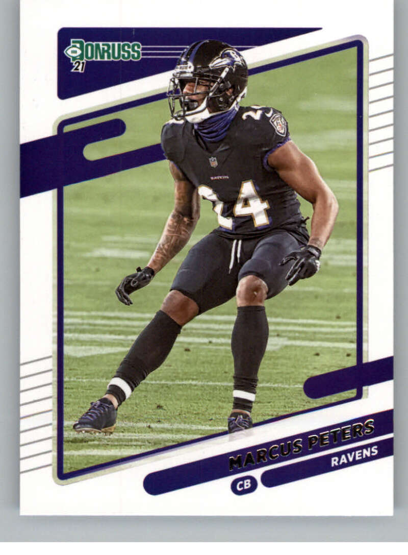 2021 Donruss #243 Marcus Peters Baltimore Ravens V88954 Image 1