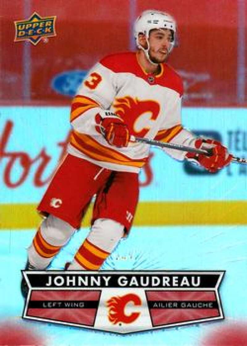 2021-22 Upper Deck Tim Hortons #95 Johnny Gaudreau Hockey Calgary Flames Image 1