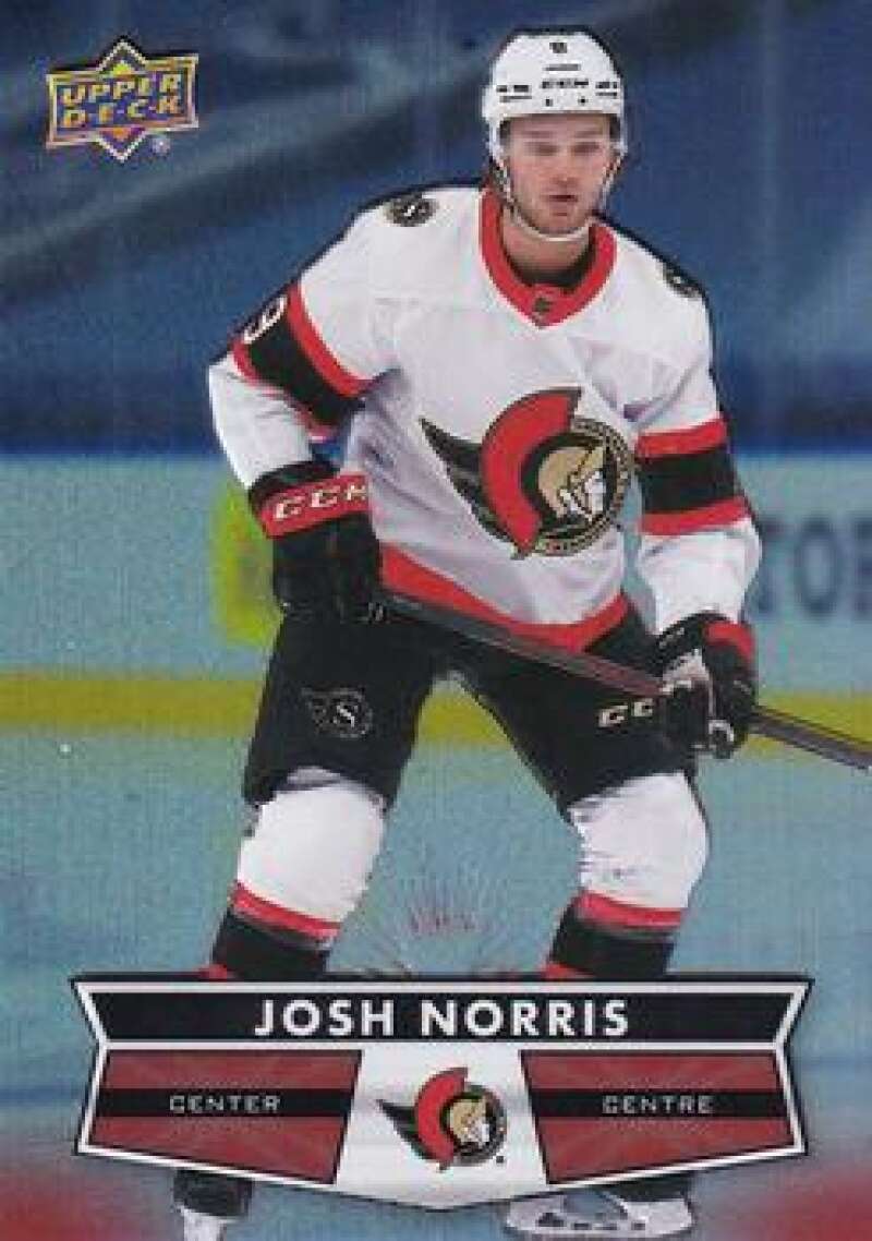 2021-22 Upper Deck Tim Hortons #124 Josh Norris Hockey Ottawa Senators Image 1