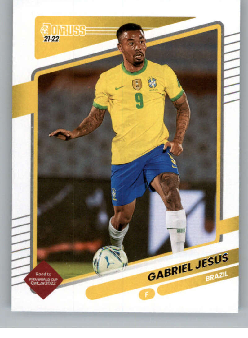 2021-22 Donruss Road to Qatar #22 Gabriel Jesus Brazil V86364 Image 1