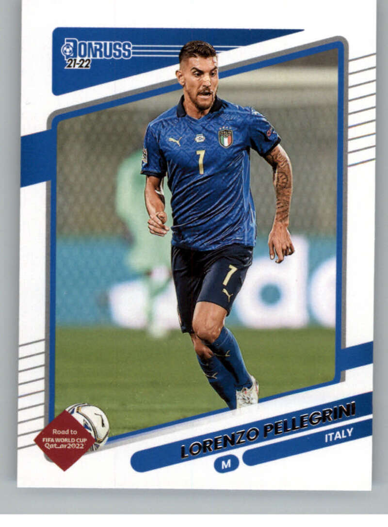2021-22 Donruss Road to Qatar #80 Lorenzo Pellegrini Italy V86385 Image 1