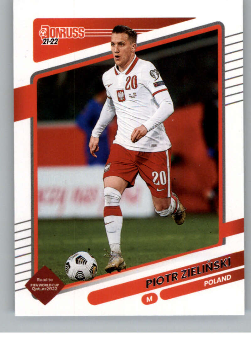2021-22 Donruss Road to Qatar #109 Piotr Zielinski Poland V86393 Image 1