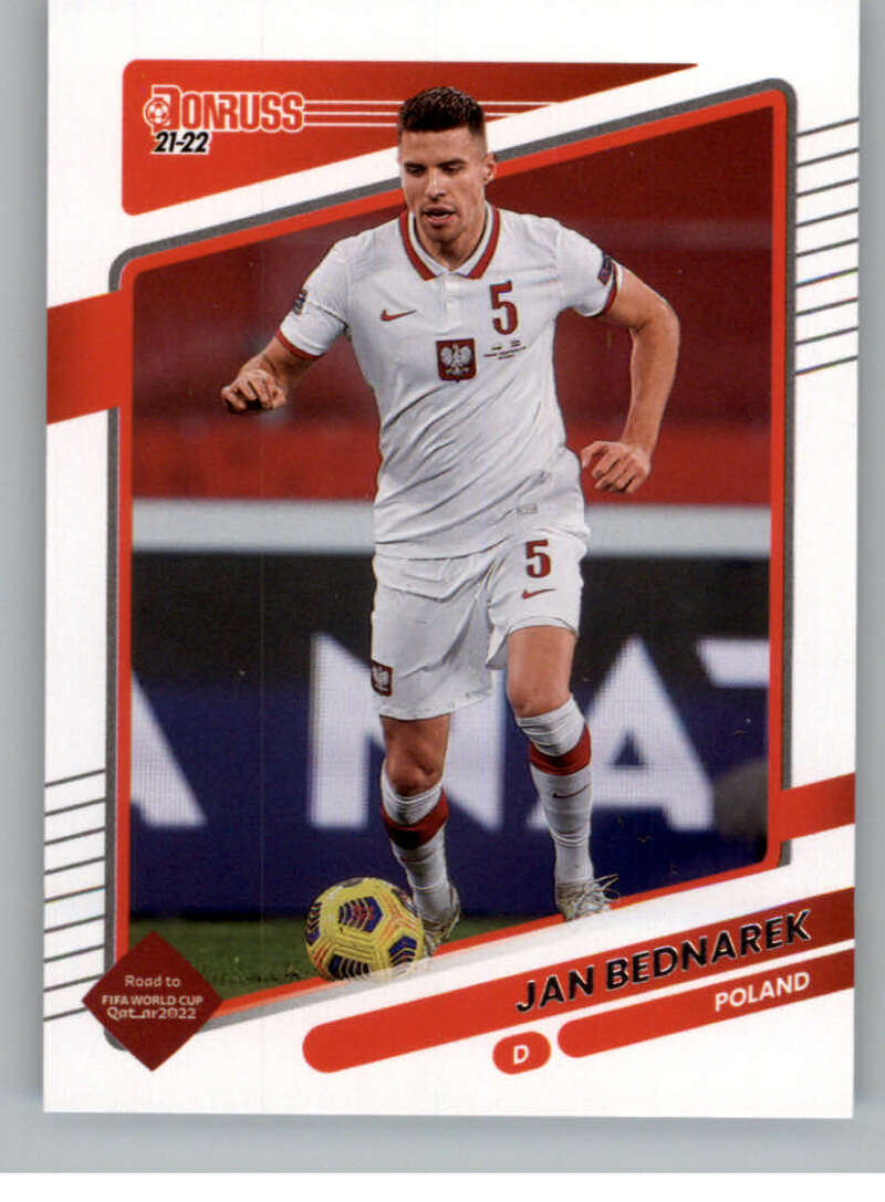 2021-22 Donruss Road to Qatar #110 Jan Bednarek Poland V86394 Image 1