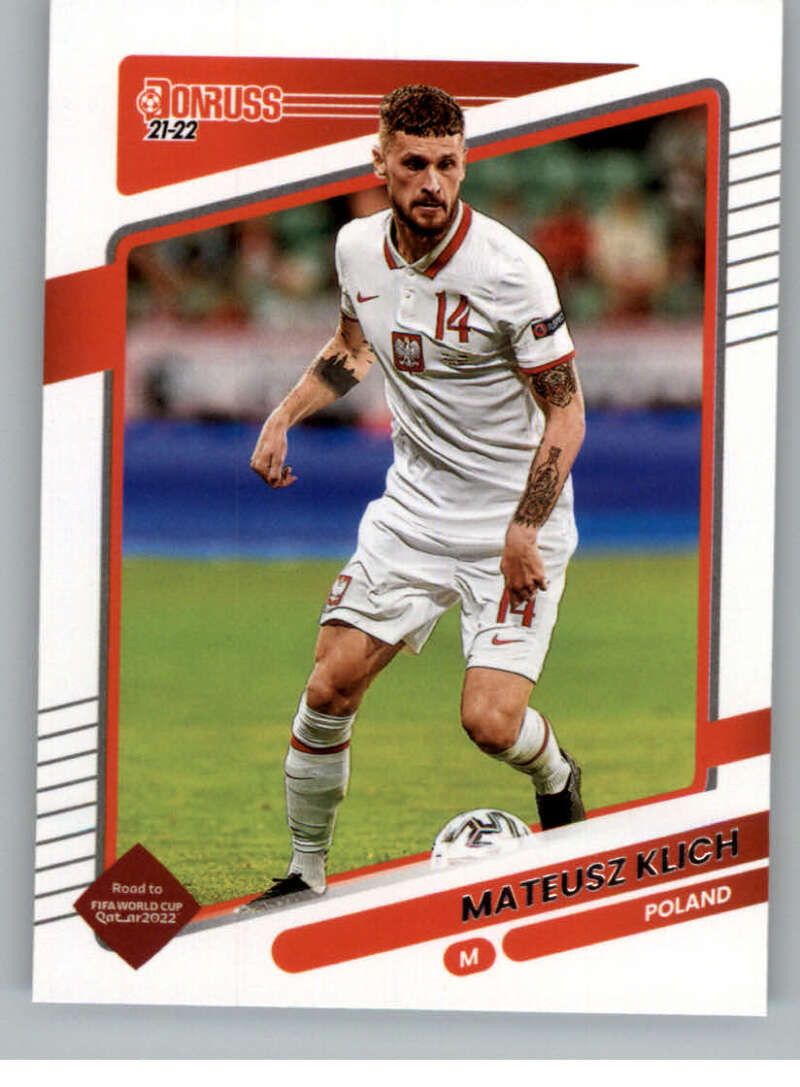 2021-22 Donruss Road to Qatar #111 Mateusz Klich Poland V86395 Image 1