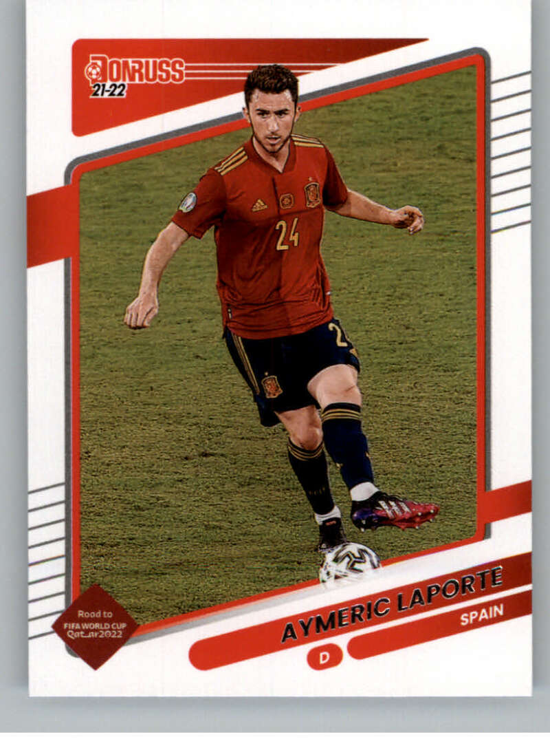 2021-22 Donruss Road to Qatar #129 Aymeric Laporte Spain V86405 Image 1