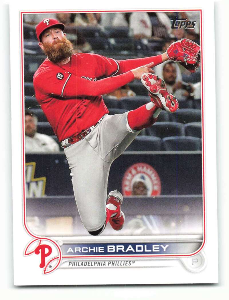 2022 Topps Baseball #10 Archie Bradley Philadelphia Phillies Image 1