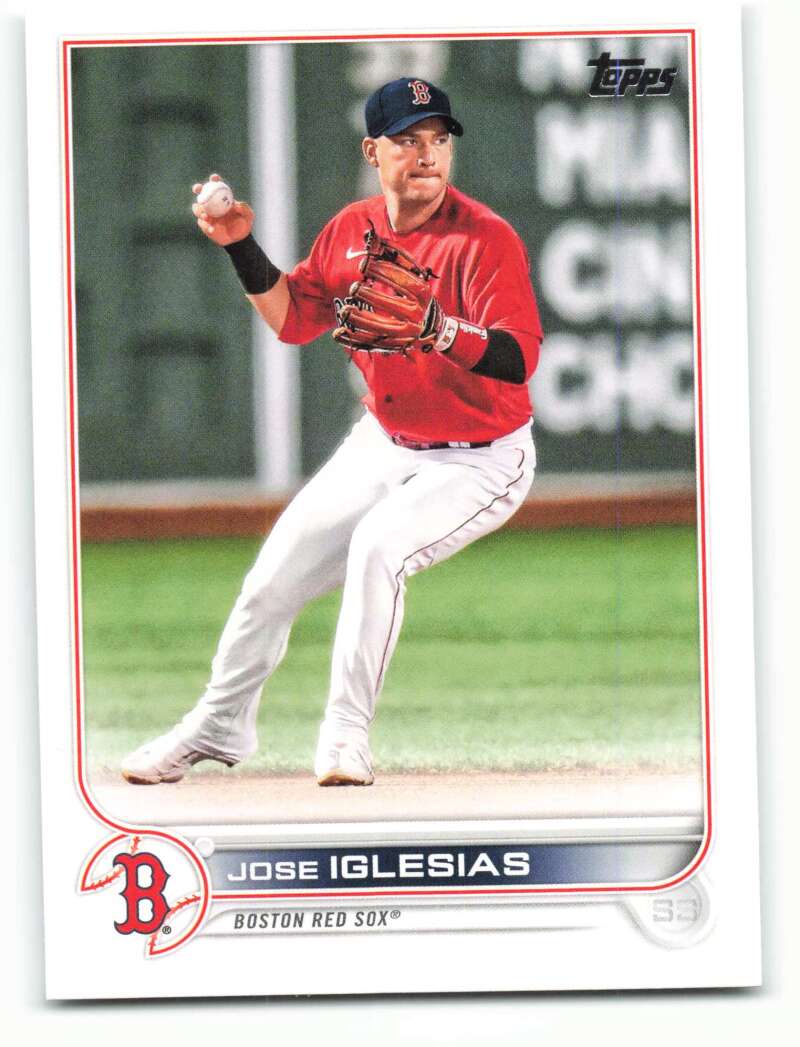 2022 Topps Baseball #15 Jose Iglesias Boston Red Sox Image 1