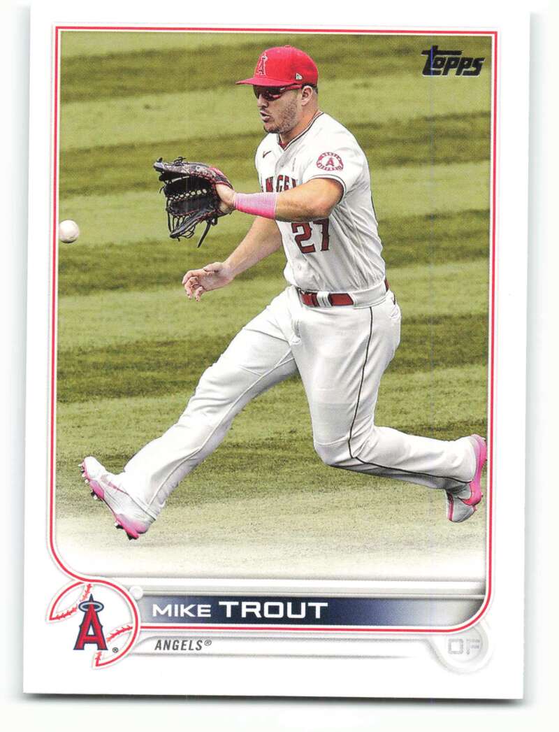 2022 Topps Baseball #27 Mike Trout Los Angeles Angels Image 1