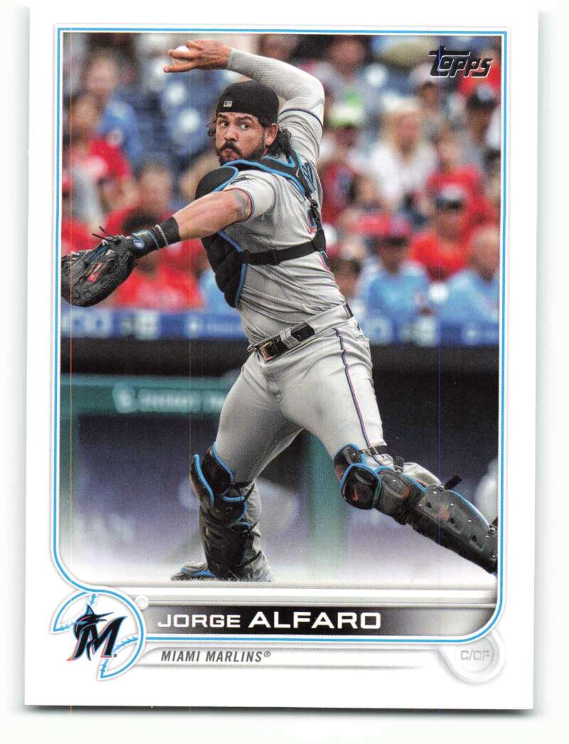 2022 Topps Baseball #36 Jorge Alfaro Miami Marlins Image 1