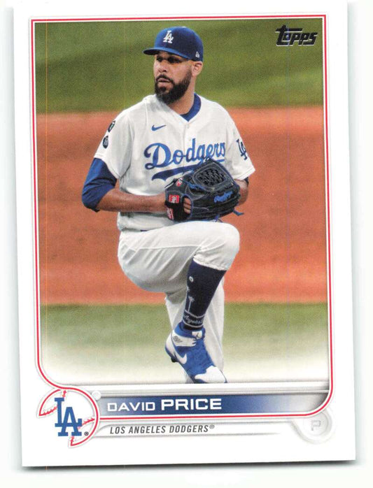 2022 Topps Baseball  #40 David Price  Los Angeles Dodgers  Image 1