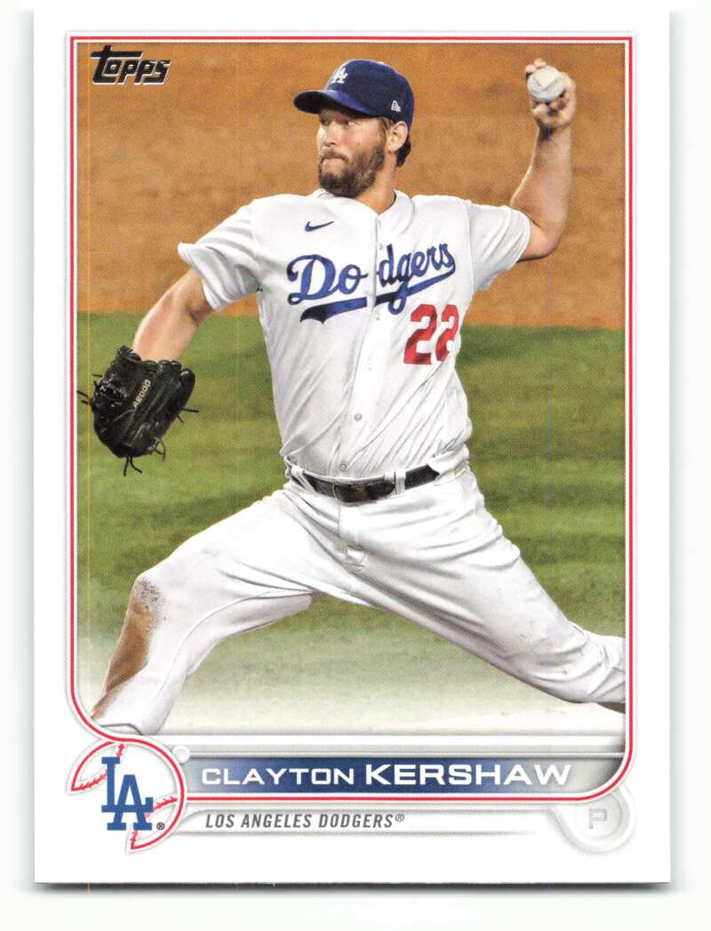 2022 Topps Baseball #41 Clayton Kershaw Los Angeles Dodgers Image 1