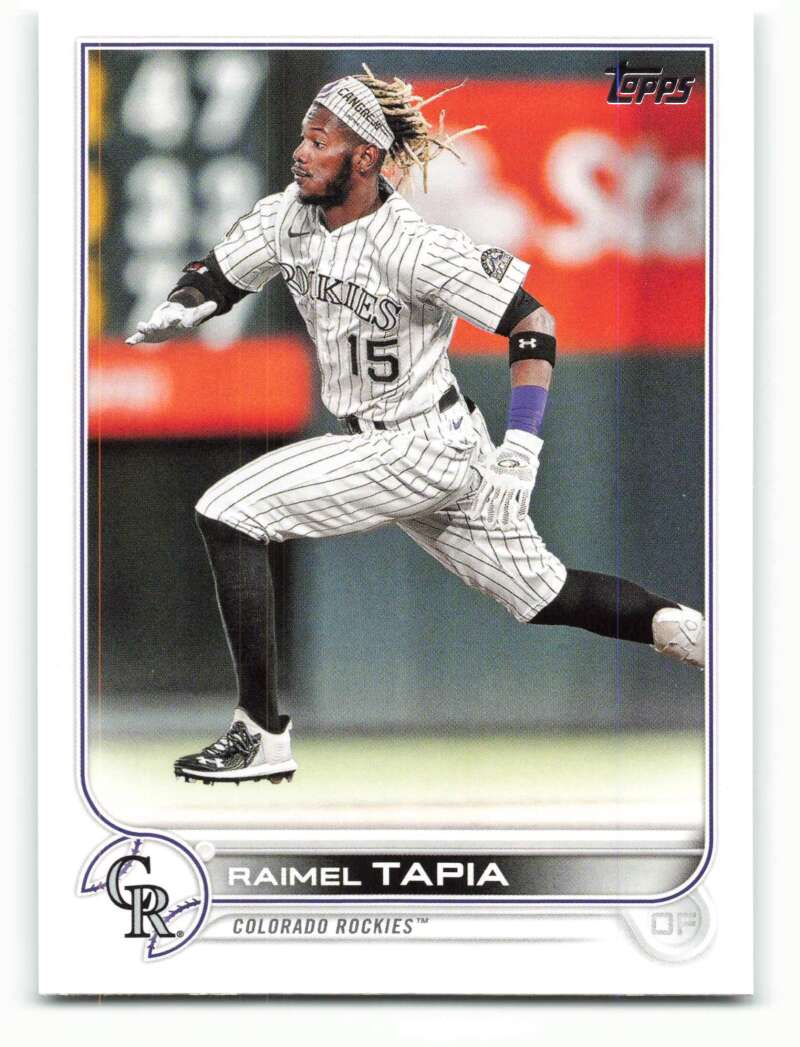 2022 Topps Baseball #46 Raimel Tapia Colorado Rockies Image 1