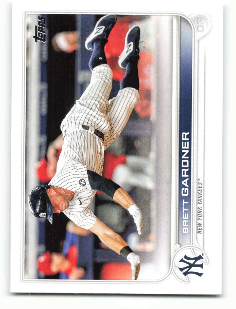 2022 Topps Baseball #49 Brett Gardner New York Yankees Image 1