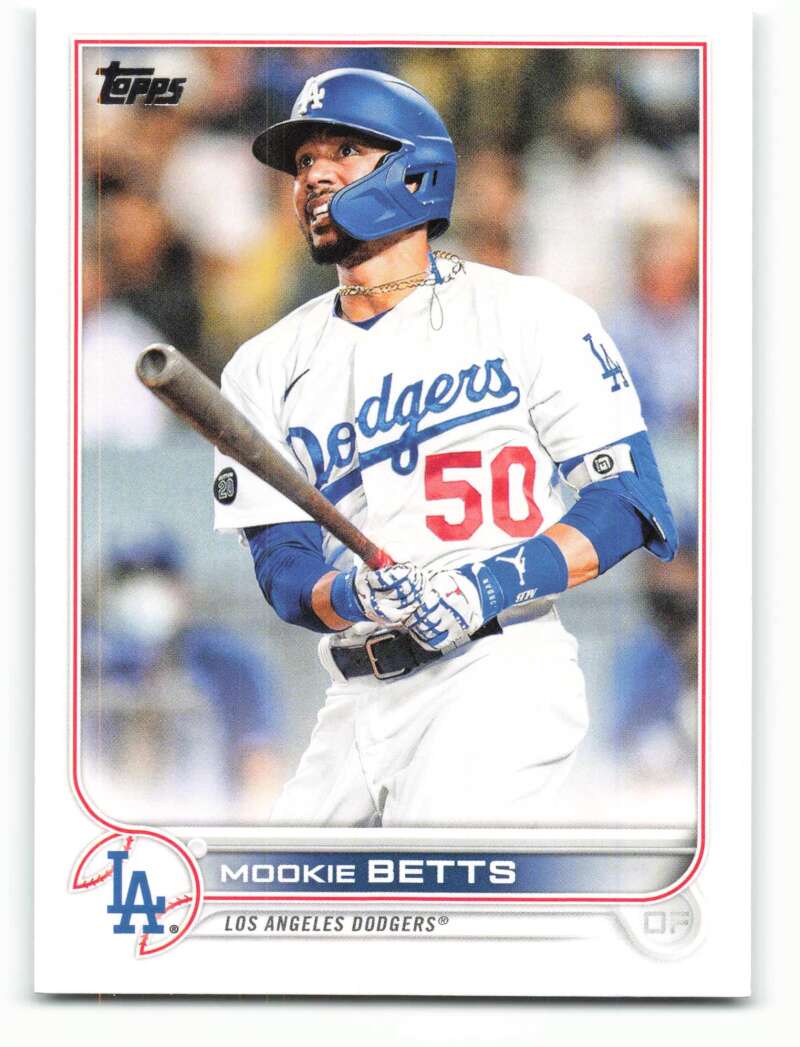 2022 Topps Baseball #50 Mookie Betts Los Angeles Dodgers Image 1