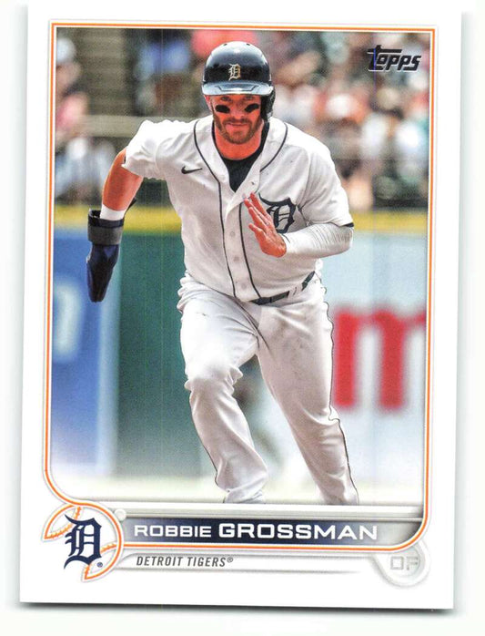 2022 Topps Baseball  #55 Robbie Grossman  Detroit Tigers  Image 1