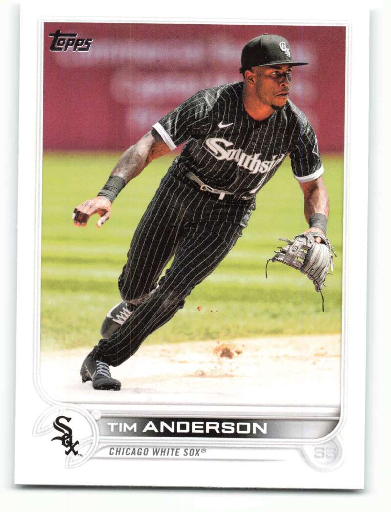 2022 Topps Baseball #64 Tim Anderson Chicago White Sox Image 1