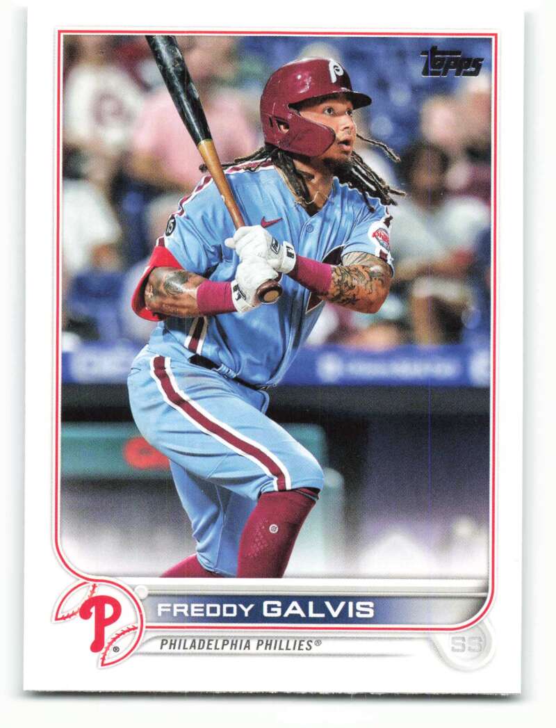 2022 Topps Baseball #67 Freddy Galvis Philadelphia Phillies Image 1