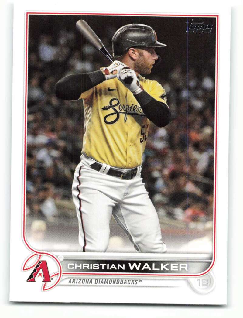 2022 Topps Baseball #75 Christian Walker Arizona Diamondbacks Image 1
