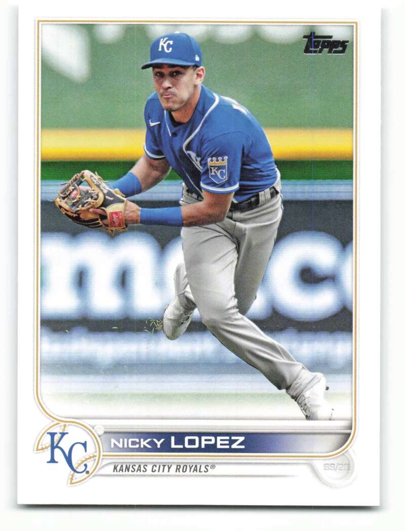 2022 Topps Baseball #76 Nicky Lopez Kansas City Royals Image 1