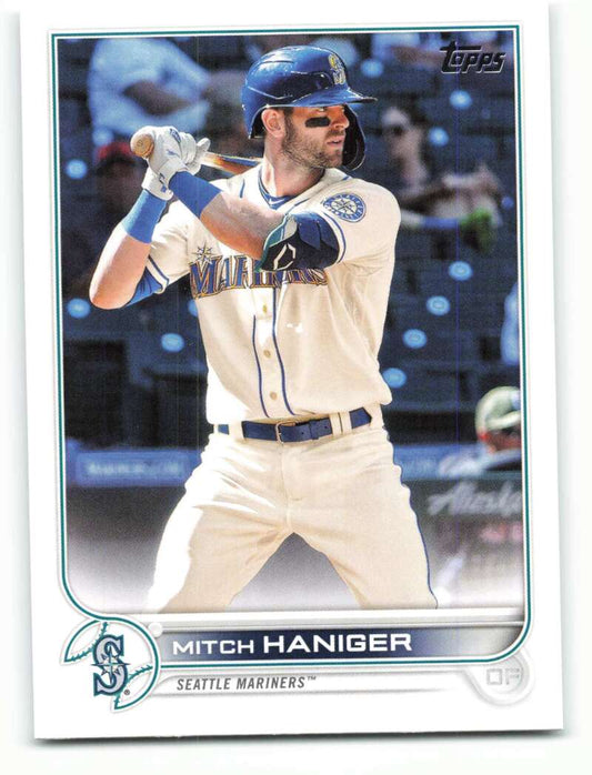 2022 Topps Baseball  #80 Mitch Haniger  Seattle Mariners  Image 1