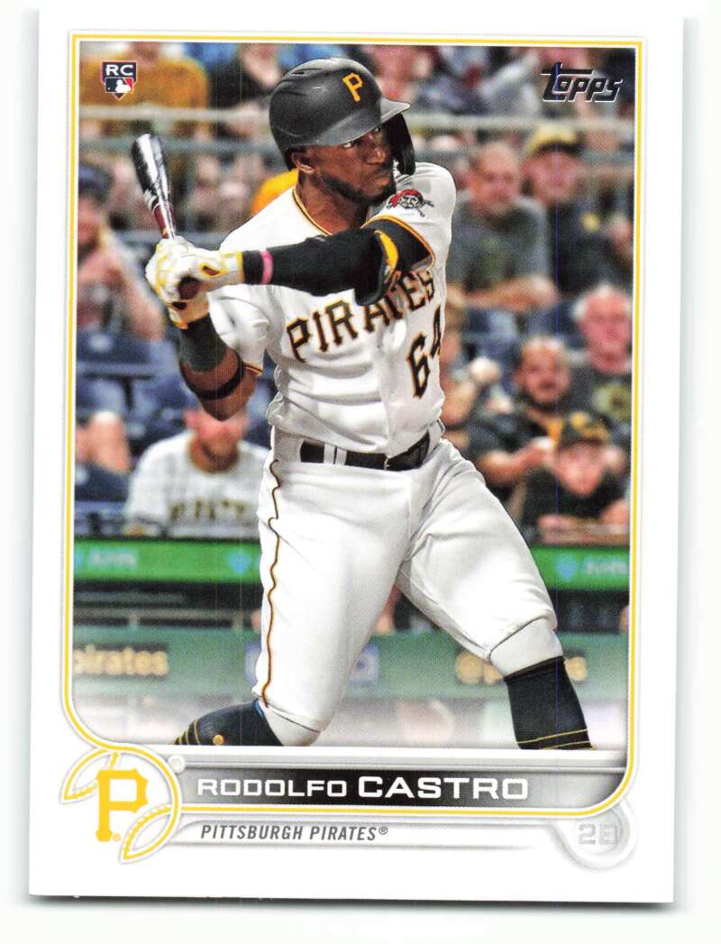 2022 Topps Baseball #85 Rodolfo Castro RC Rookie Pittsburgh Pirates Image 1