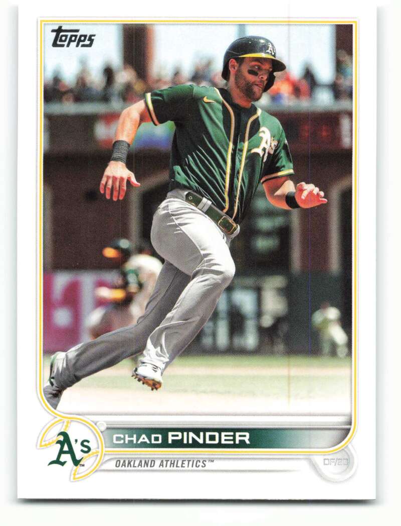 2022 Topps Baseball #95 Chad Pinder Oakland Athletics Image 1