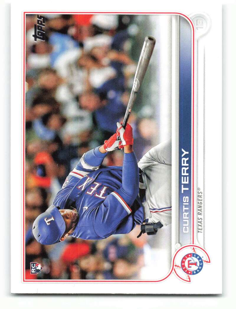 2022 Topps Baseball #97 Curtis Terry RC Rookie Texas Rangers Image 1