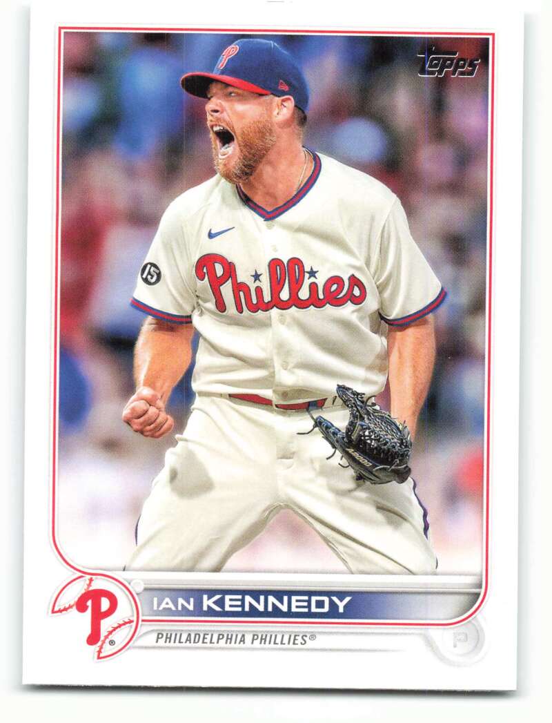 2022 Topps Baseball #102 Ian Kennedy Philadelphia Phillies Image 1