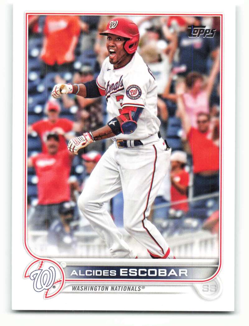 2022 Topps Baseball #116 Alcides Escobar Washington Nationals Image 1
