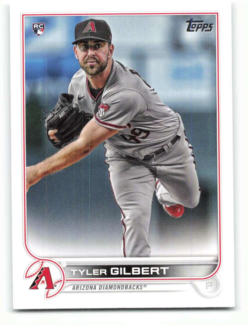 2022 Topps Baseball #130 Tyler Gilbert RC Rookie Arizona Diamondbacks Image 1